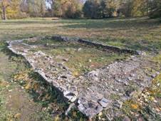 hradi�t� Vysok� zahrada, z�klady kostela