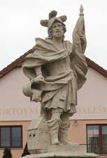 Statue of Saint Florian in Dale�ice, T�eb�� District.JPG
