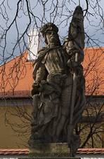 Statue of Saint Florian at Masaryk square, T�eb��.jpg